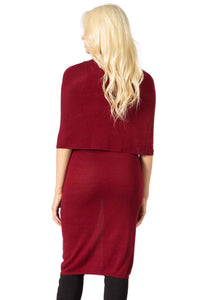 Equinox Capelet Turtleneck Sweater Dress Vertigo