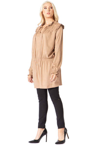 Ruffled Smocked Tunic Vertigo