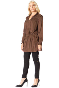Ruffled Smocked Tunic Vertigo