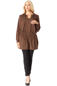 Ruffled Smocked Tunic Vertigo