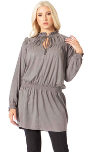 Ruffled Smocked Tunic Vertigo