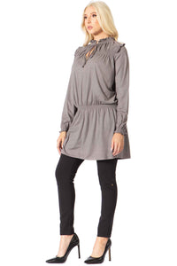 Ruffled Smocked Tunic Vertigo