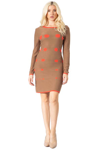 Nuance Abstract Dot Sweater Dress Vertigo