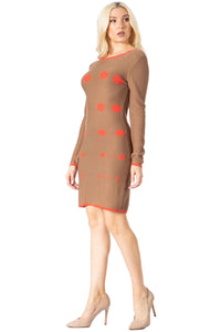 Nuance Abstract Dot Sweater Dress Vertigo