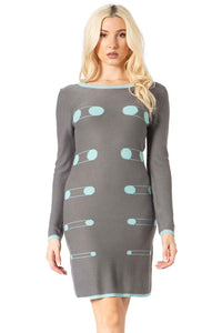 Nuance Abstract Dot Sweater Dress Vertigo