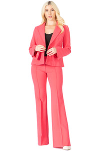 Queen Double Breasted Peaked Lapel Jacket CHERRY Vertigo 