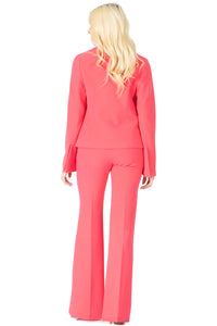 Queen Double Breasted Peaked Lapel Jacket CHERRY Vertigo 