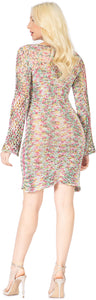 Crochet Variegated Color Coverup Dress Vertigo