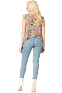 Hankerchief Tank Sweater Top Vertigo