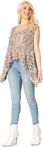 Hankerchief Tank Sweater Top Vertigo