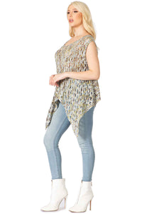 Hankerchief Tank Sweater Top Vertigo