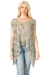 Hankerchief Tank Sweater Top Vertigo