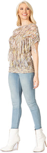 Crochet Yoke Coverup Top With Fringe Vertigo