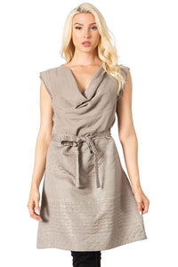 Brush Woven Jacquard Quilted Dress Vertigo 