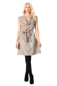 Brush Woven Jacquard Quilted Dress Vertigo 