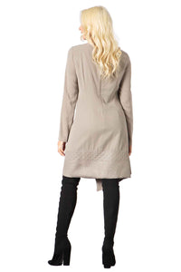 Brushed Woven Jacquard Quilted Wrap Dress Vertigo 