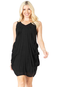 V-Neck Sleeveless Oversized Dress Vertigo 