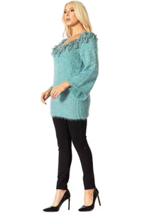 Eccentric Loop Fringe Sweater Vertigo