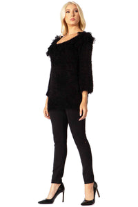 Eccentric Loop Fringe Sweater Vertigo