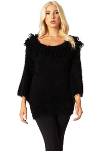 Eccentric Loop Fringe Sweater Vertigo