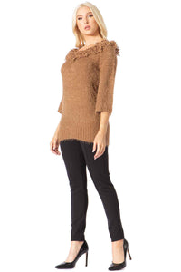 Eccentric Loop Fringe Sweater Vertigo