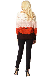 Rolling Stripe Drop Needle Sweater Vertigo