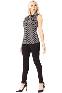 Logo Print Collared Button Up Vertigo 