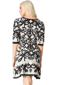 Statuesque Baroque Sweater Dress Vertigo