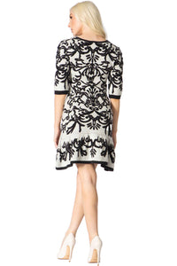 Statuesque Baroque Sweater Dress Vertigo