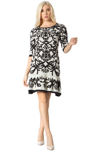 Statuesque Baroque Sweater Dress Vertigo