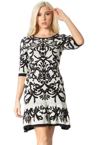 Statuesque Baroque Sweater Dress Vertigo