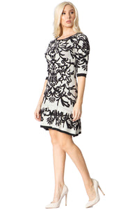 Statuesque Baroque Sweater Dress Vertigo