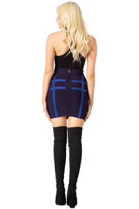 Bandage Zippered Back Skirt Vertigo 