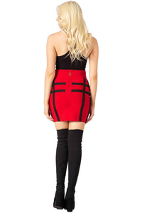 Bandage Zippered Back Skirt Vertigo 