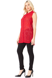 Studded Sleeveless Blouse Vertigo
