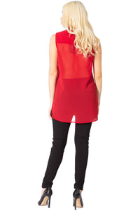 Studded Sleeveless Blouse Vertigo