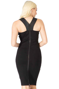 Temptress Ponte Back Zipper Tank Dress Vertigo Collection