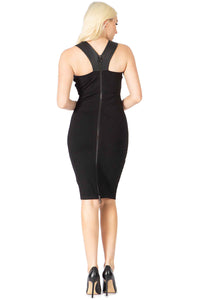 Temptress Ponte Back Zipper Tank Dress Vertigo Collection