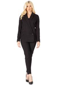 Rush Double Breasted Notch Collar Blazer Vertigo