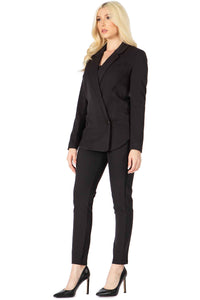 Rush Double Breasted Notch Collar Blazer Vertigo