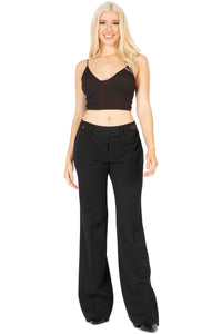 Mid Rise Vertigo Buckled Trousers Vertigo 
