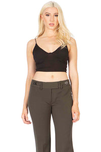 Mid Rise Vertigo Buckled Trousers Vertigo 