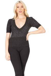 Trompe l'oeil Sparkle Top Vertigo