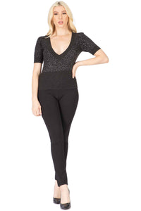 Trompe l'oeil Sparkle Top Vertigo
