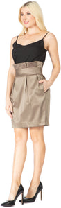 Majestic Sateen Suit Skirt Vertigo Collection