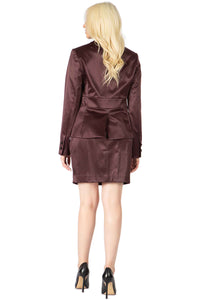 Majestic Sateen Two-Piece Skirt Suit Jacket Vertigo Collection