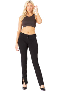 Skinny Leg Trousers with Zipper Slit Vertigo USA