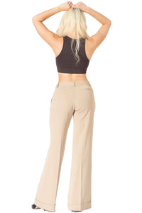 Woven Wide Leg Trousers with Pockets Vertigo USA