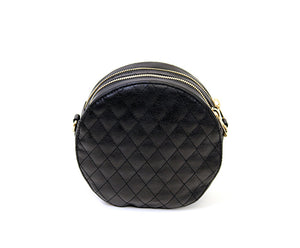 Melinda Quilted Round Satchel Vertigo
