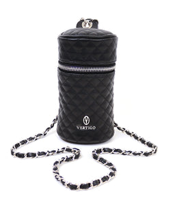 Half Moon Quilted Cylinder Shoulder Bag Vertigo